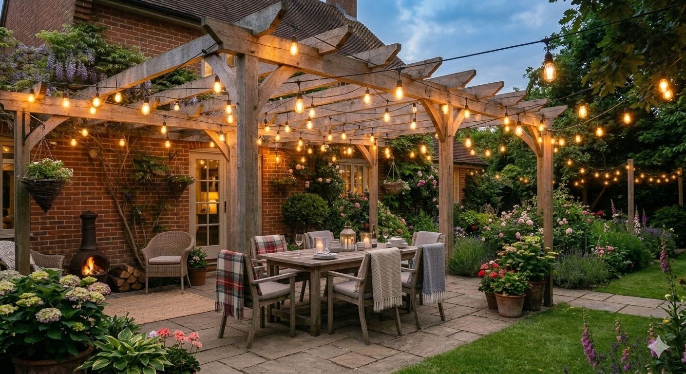 How to Decorate Your Outdoor Space With Festoon Lights