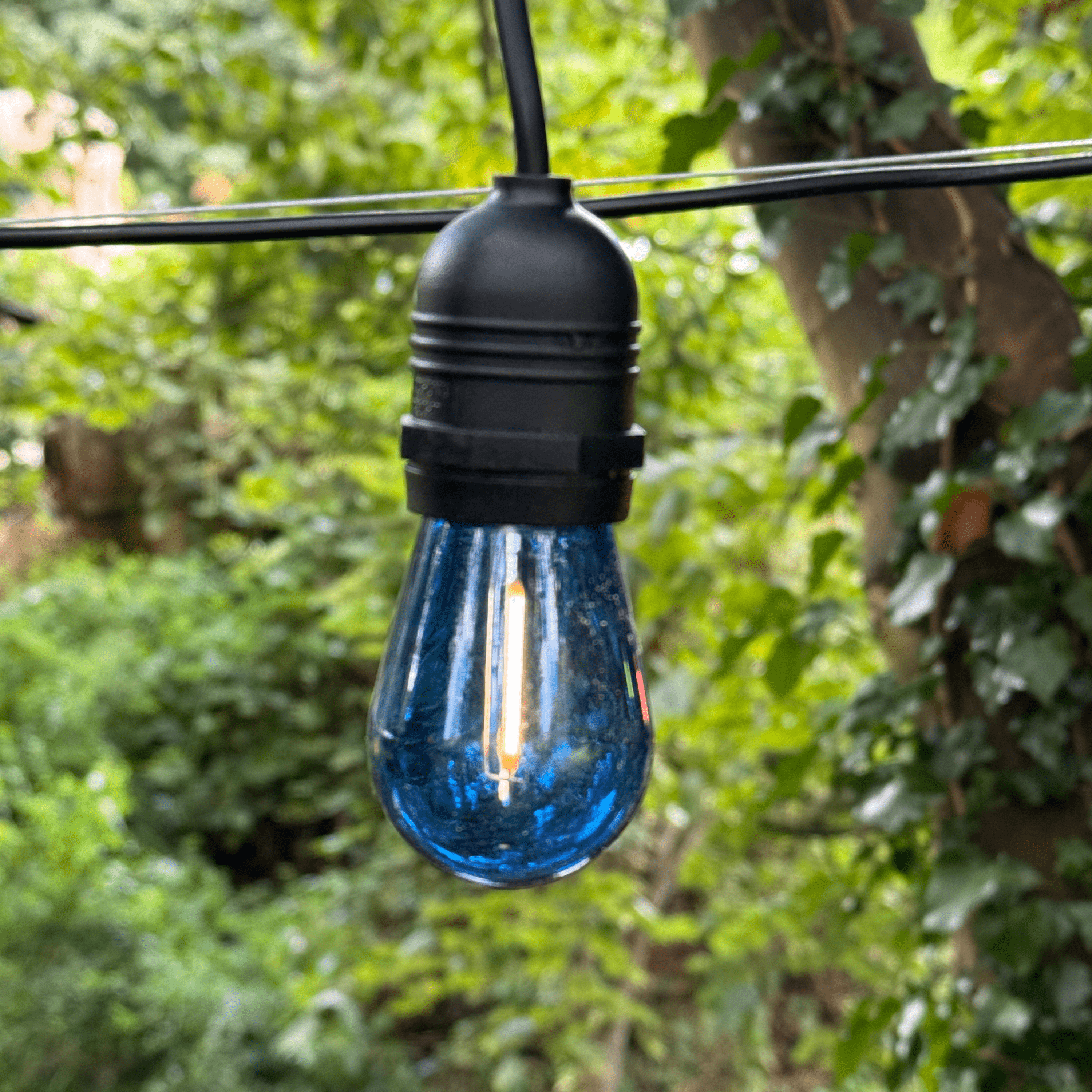 Marino Connectable Festoon Cable  with Coloured LED bulbs - The Outside Lighting Specialists