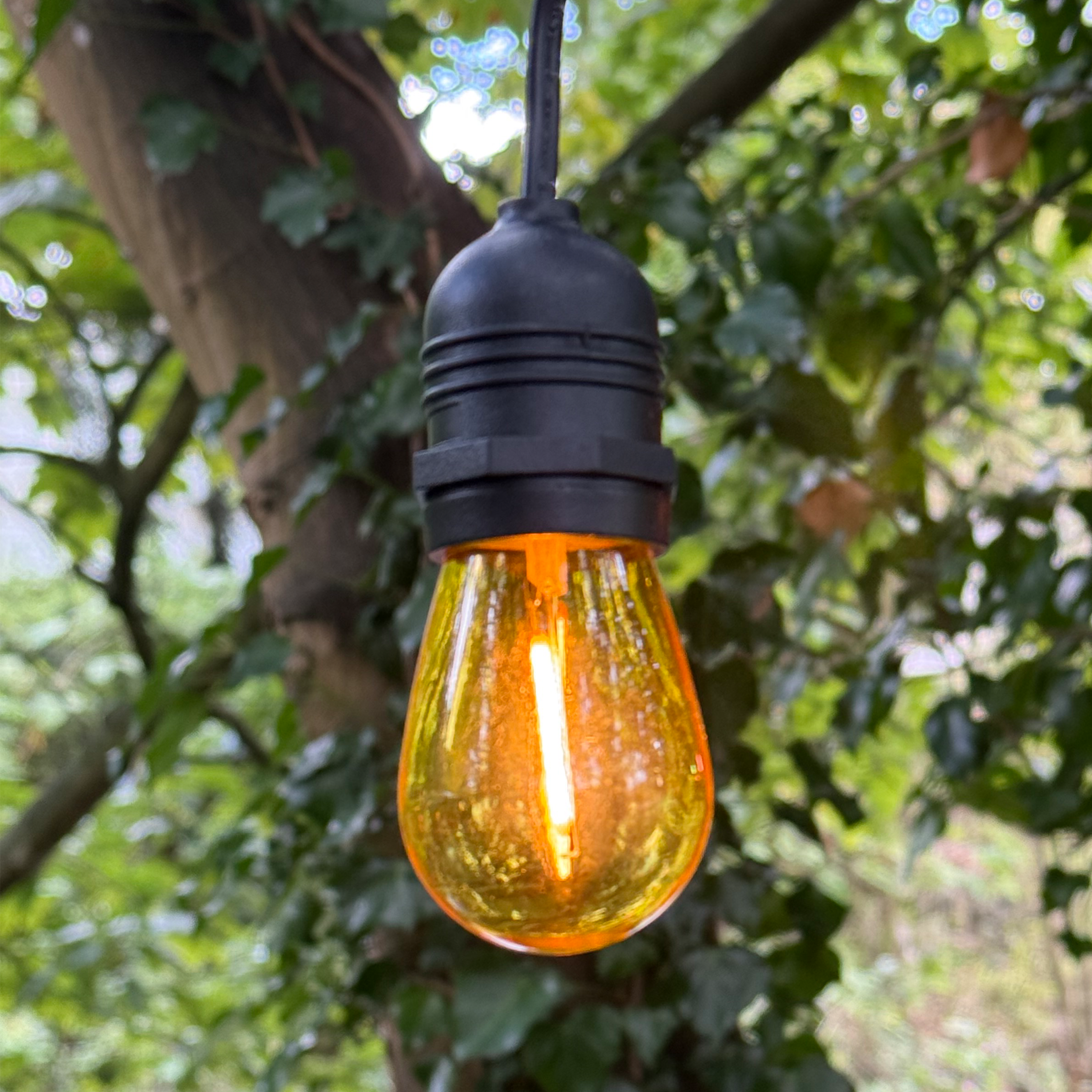 Marino Connectable Festoon Cable  with Coloured LED bulbs - The Outside Lighting Specialists