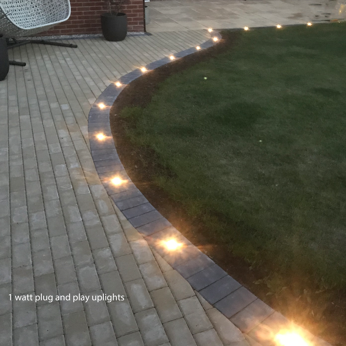 1 Watt Recessed warm white ground light