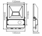 30w Floodlight with PIR and remote controll - The Outside Lighting Specialists