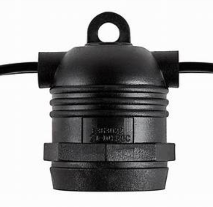 Connectable Outdoor Fixed Cable String Lights with 10 LED bulbs - The Outside Lighting Specialists