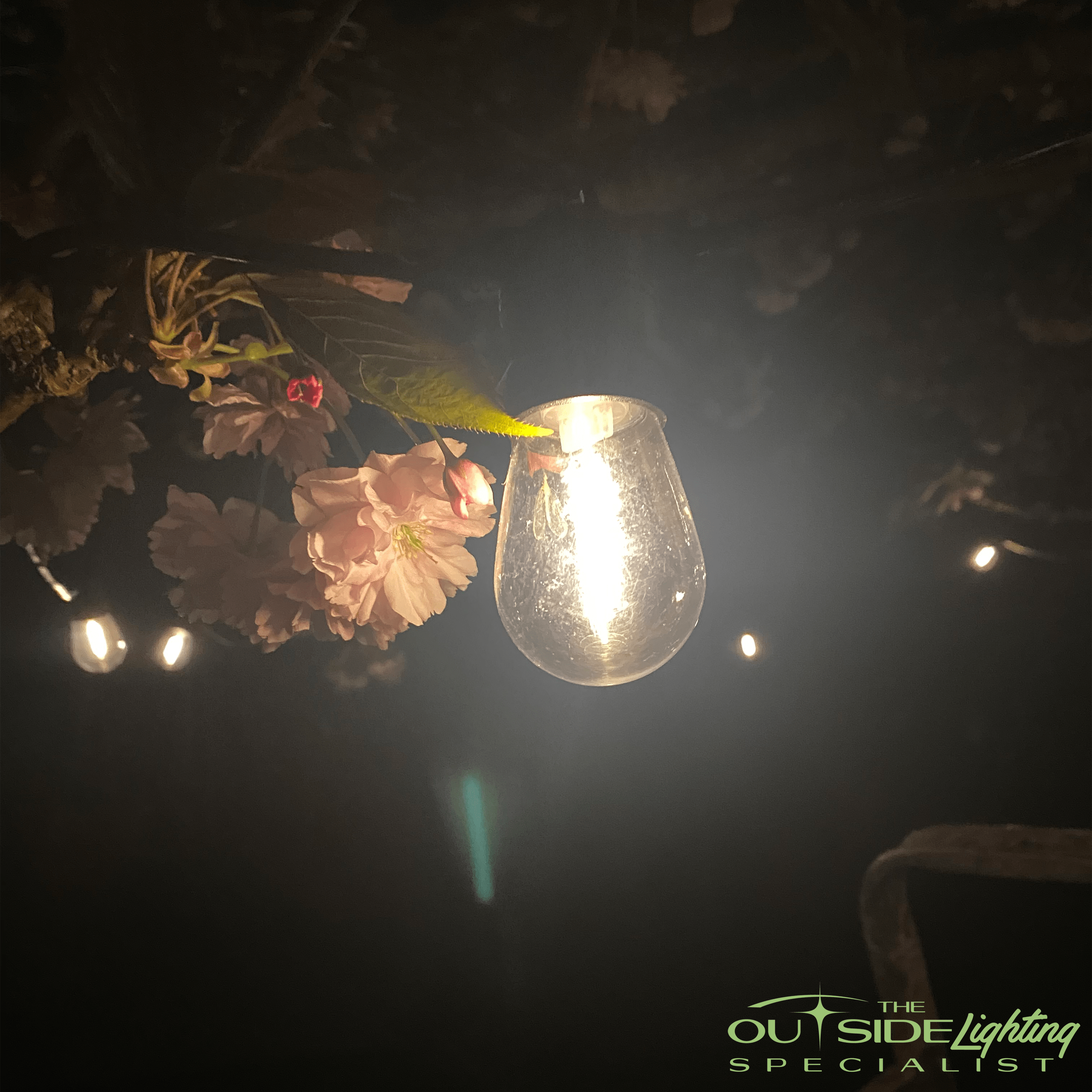 11m LED Solar Festoon lights - The Outside Lighting Specialists