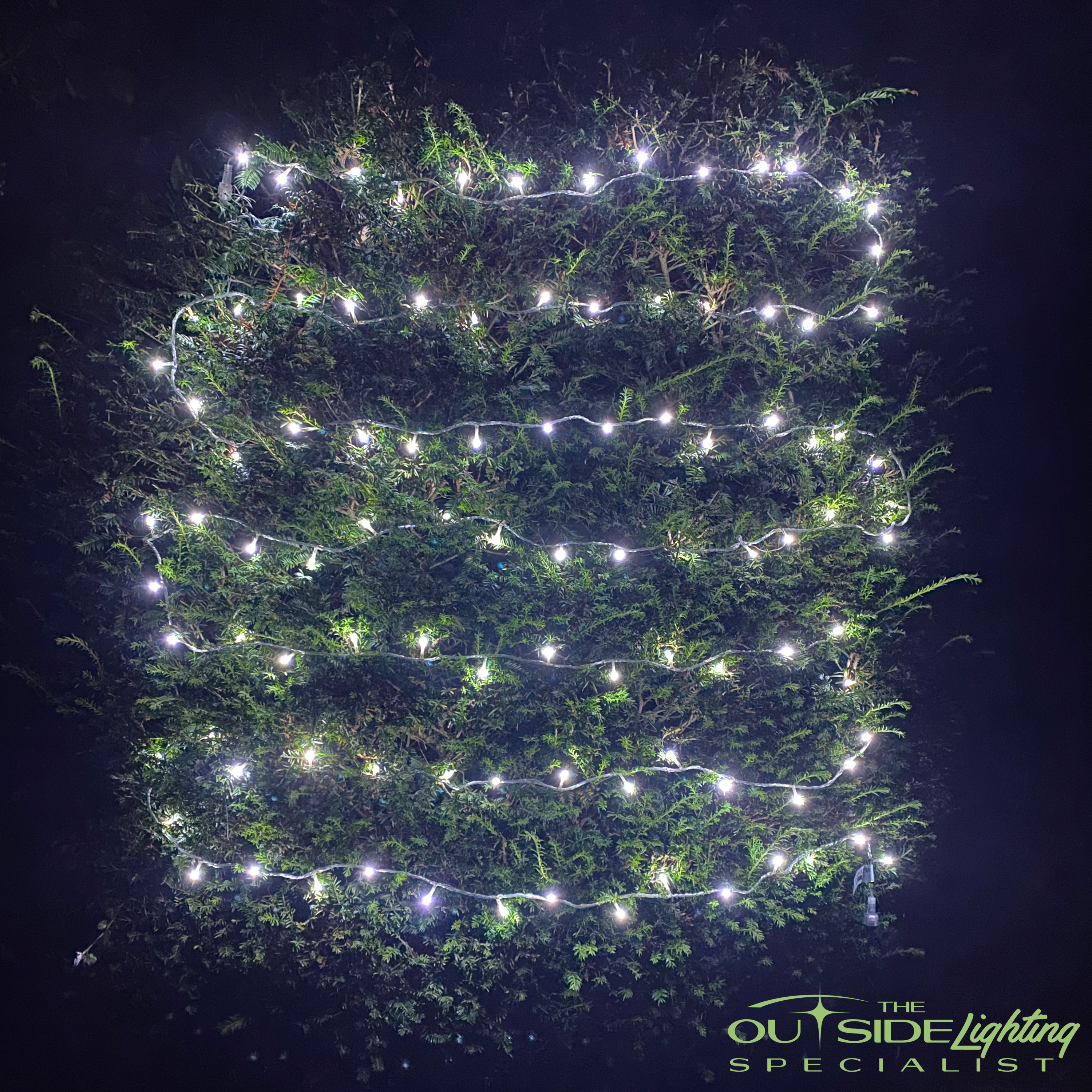 Connectable 10m Dual colour LED Christmas string lights - The Outside Lighting Specialists