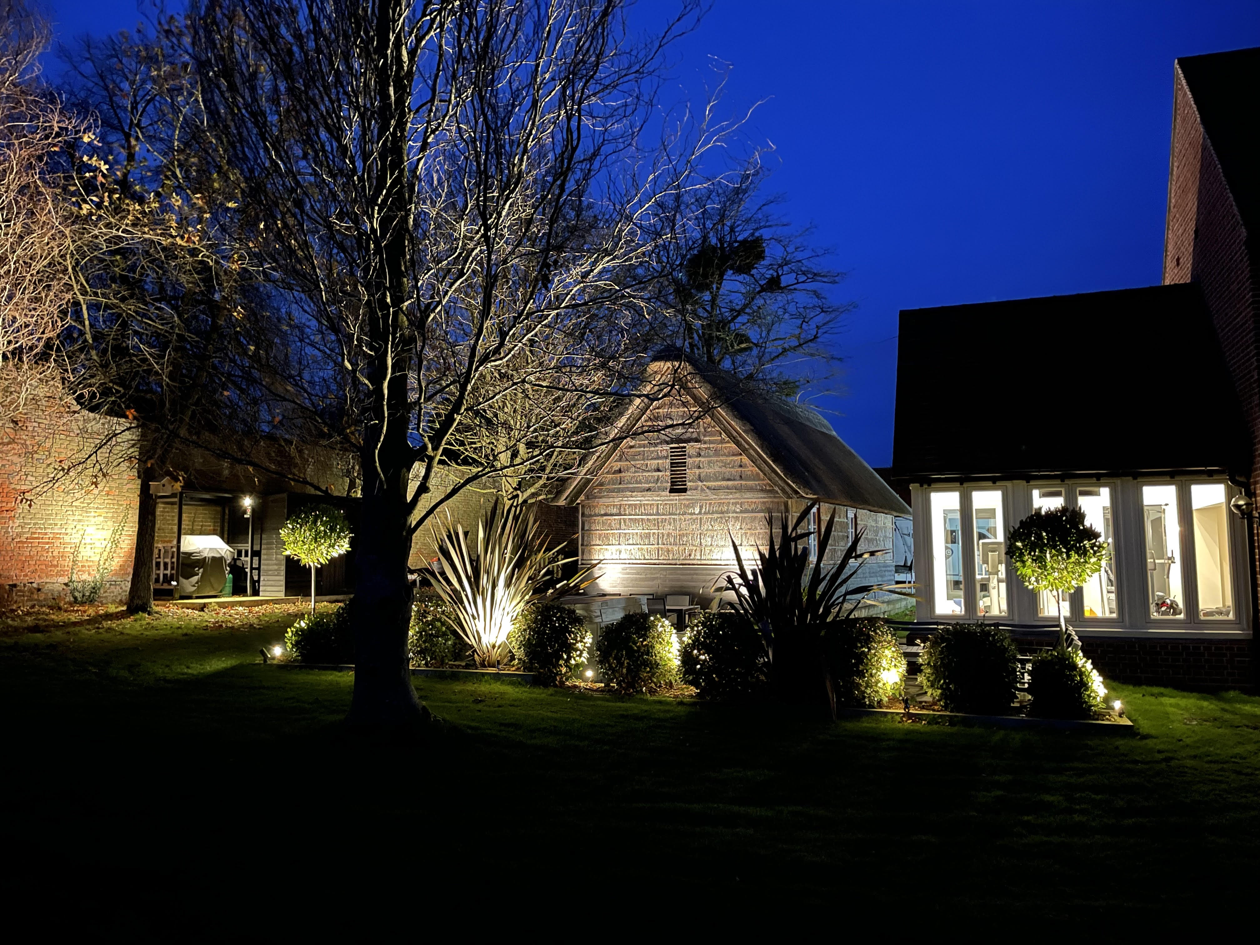 5w 12v Plug and Play Black LED Garden Stake Light - The Outside Lighting Specialists