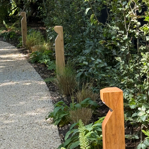 Large - 230v Oak bollard- Suitable for Coastal Environments