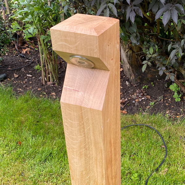 NEW - 240v Oak bollard - The Outside Lighting Specialists
