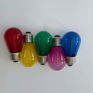 Set of 10 Coloured LED bulbs