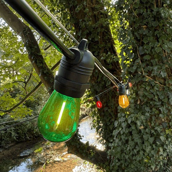 Azur Connectable Outdoor  Cable with 15 colour LED bulbs per 10m