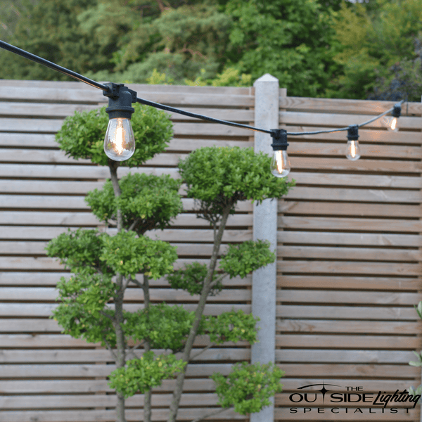 Connectable Azur Outdoor Fixed Cable with 15 LED bulbs per 10m - The Outside Lighting Specialists