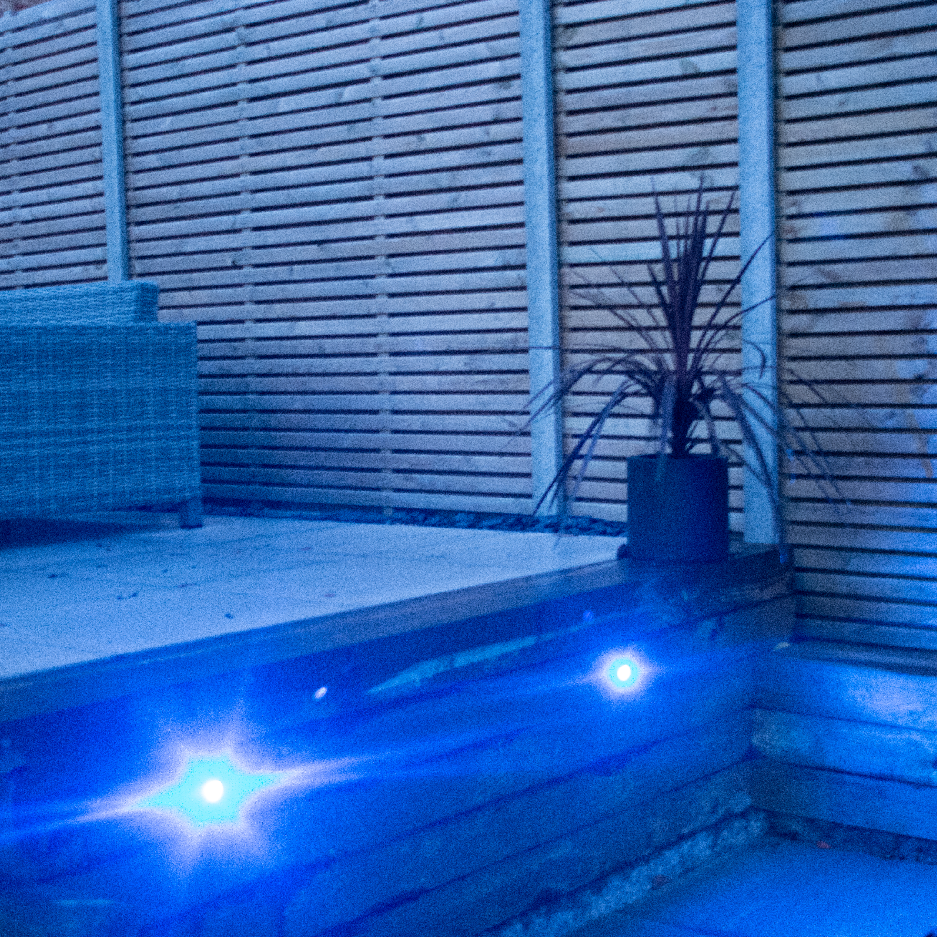 1w Recessed Blue In ground LED light - The Outside Lighting Specialists