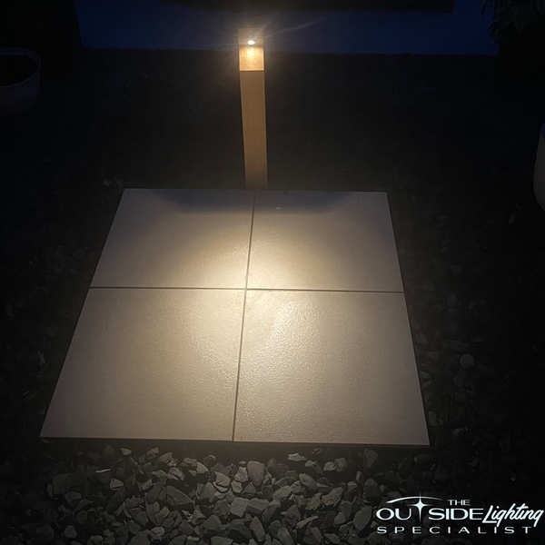 Complete 8 Oak Bollards with recessed LED light system - The Outside Lighting Specialists