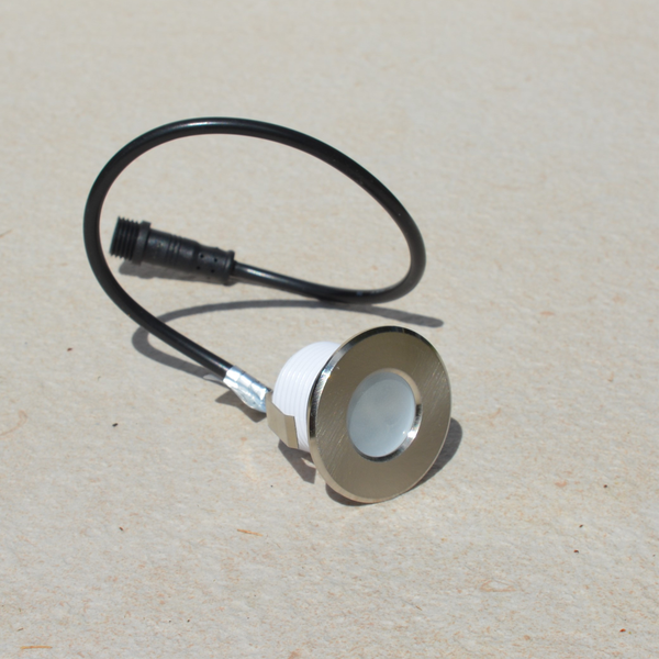 2 Watt LED recessed light with choice of Bezel - The Outside Lighting Specialists