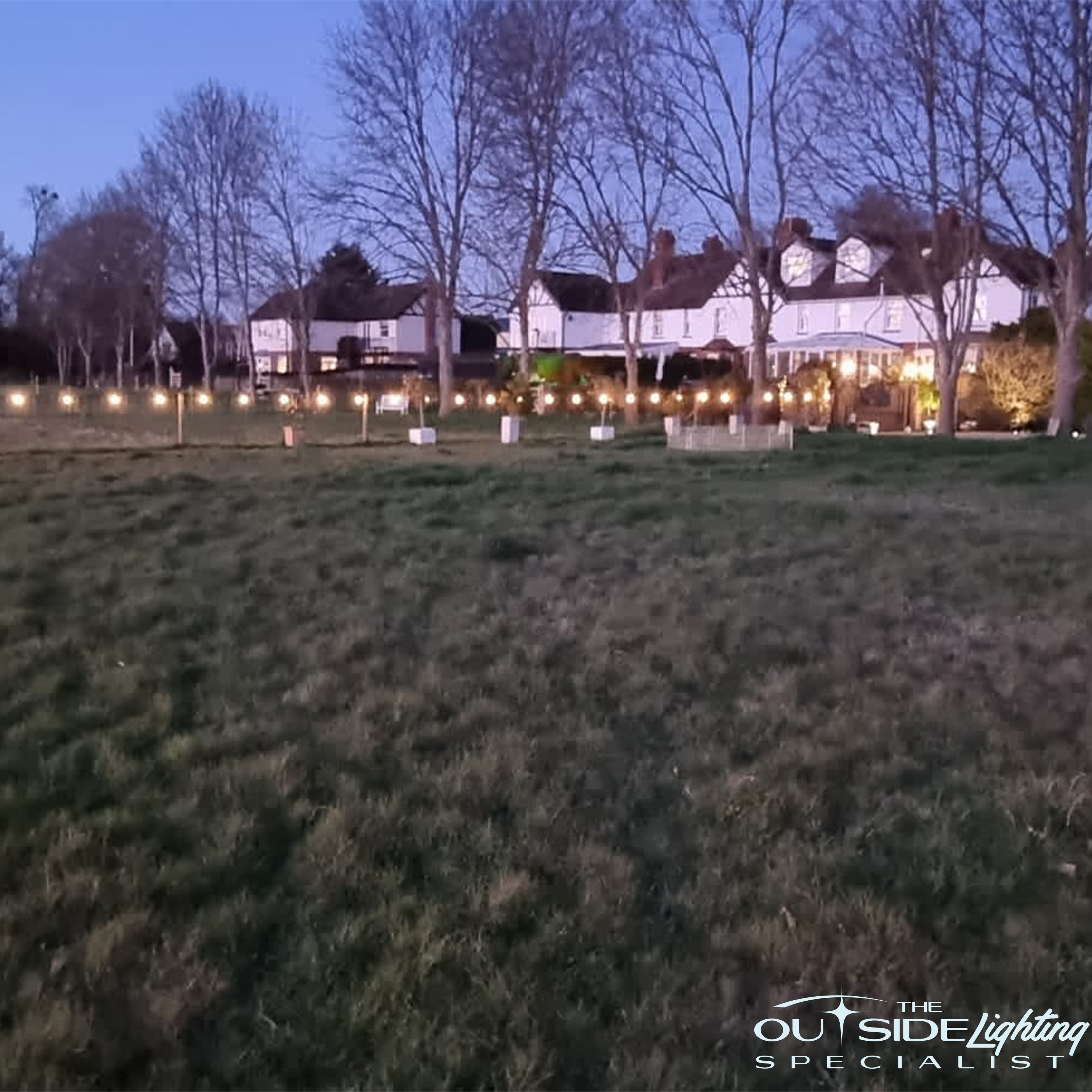 50m Connectable Outdoor String Lights - Fixed Sockets with 50 led bulbs - The Outside Lighting Specialists