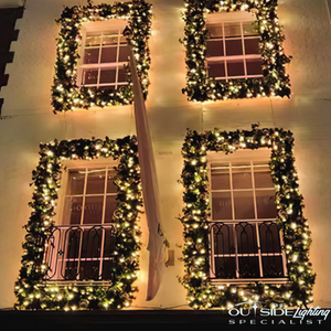 Stunning Outdoor Christmas Garlands - - The Outside Lighting Specialists