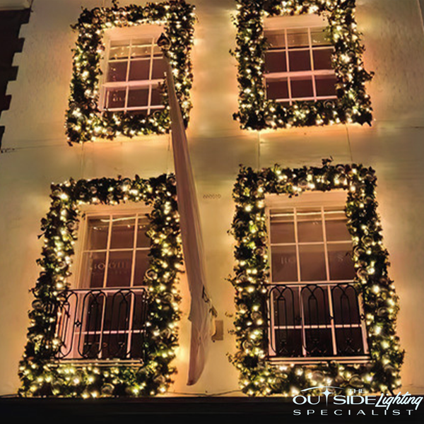 Stunning Outdoor Christmas Garlands - - The Outside Lighting Specialists