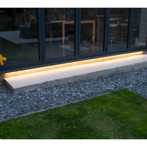 Plug and Play 4m Warm White LED strip with 60w IP66 Transformer - The Outside Lighting Specialists