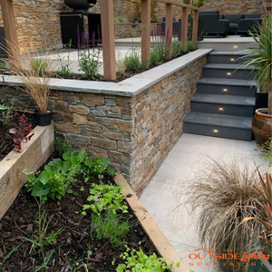 Recessed 2 Sided 3w in ground LED light with stainless steel finish - The Outside Lighting Specialists
