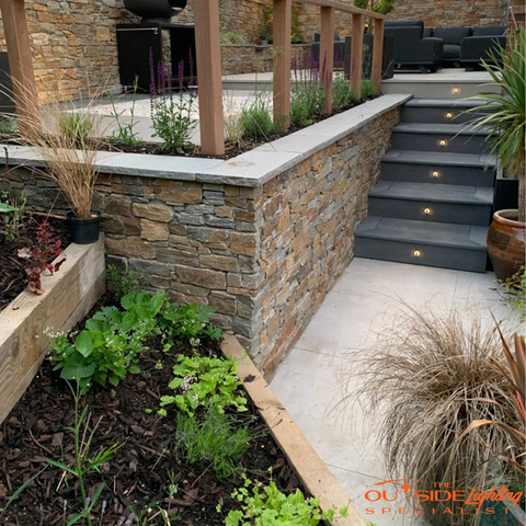 Recessed 2 Sided 3w in ground LED light with stainless steel finish - The Outside Lighting Specialists